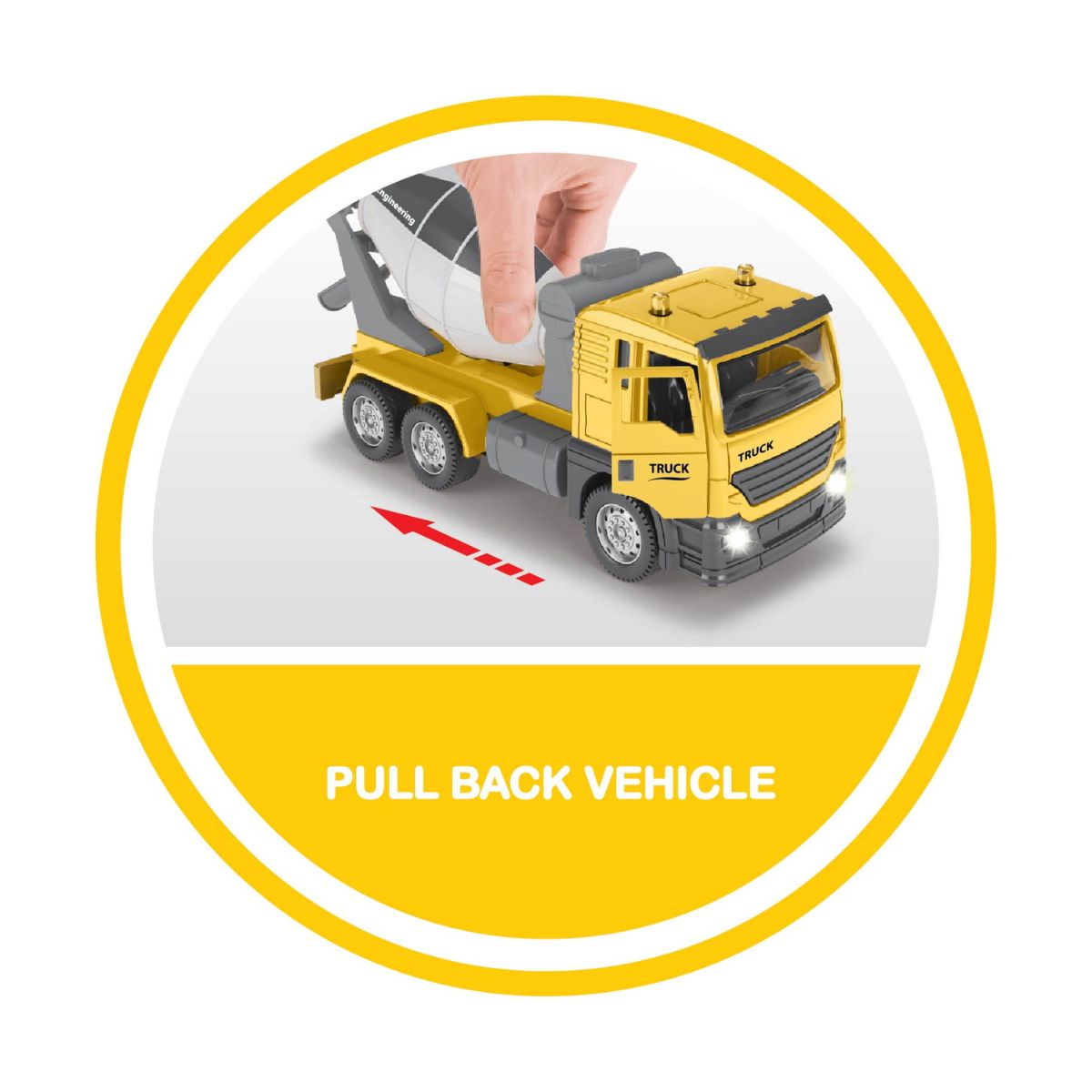 Đồ Chơi Xe Trộn Xi Măng Mô Hình Có Đèn Và Âm Thanh VECTO VT21K