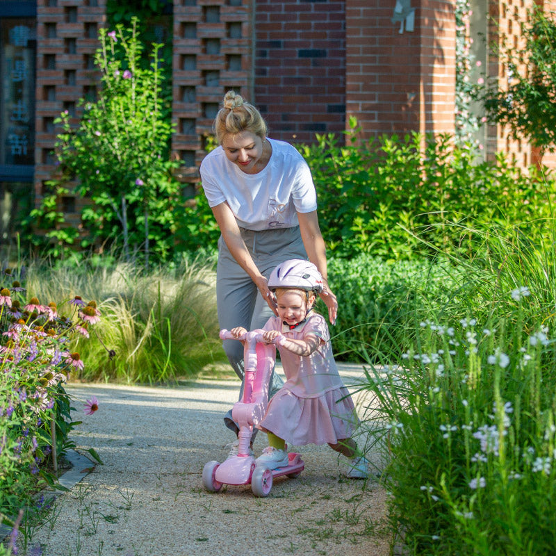 Xe trượt scooter 3 bánh Chipmunk 2 trong 1 CM-S2P màu hồng