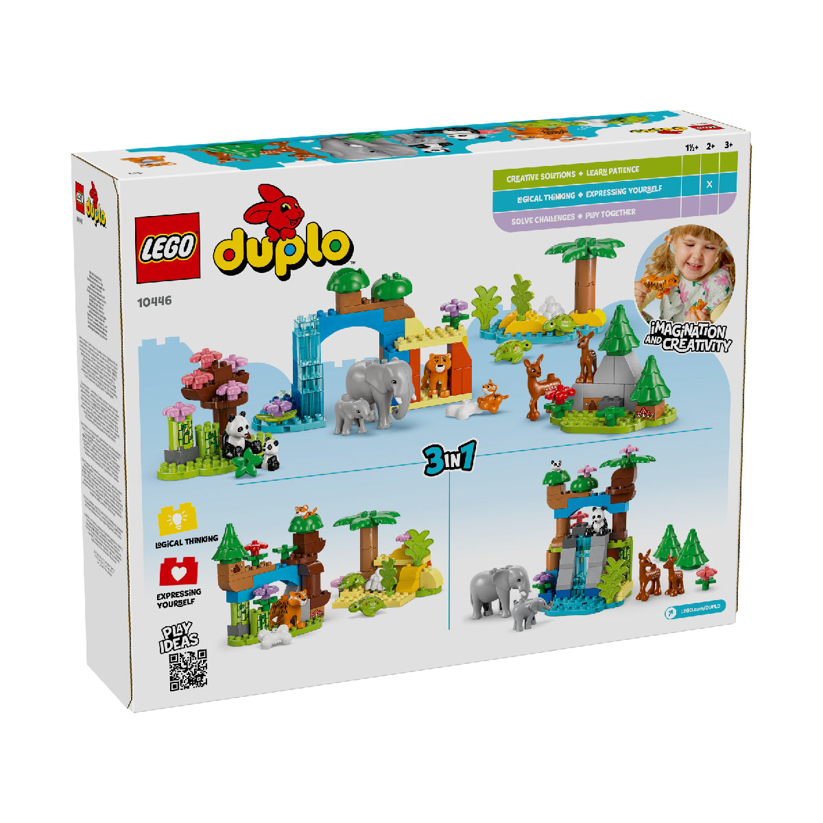 Đồ Chơi Lắp Ráp Gia Đình Động Vật Hoang Dã 3 Trong 1 LEGO DUPLO 10446