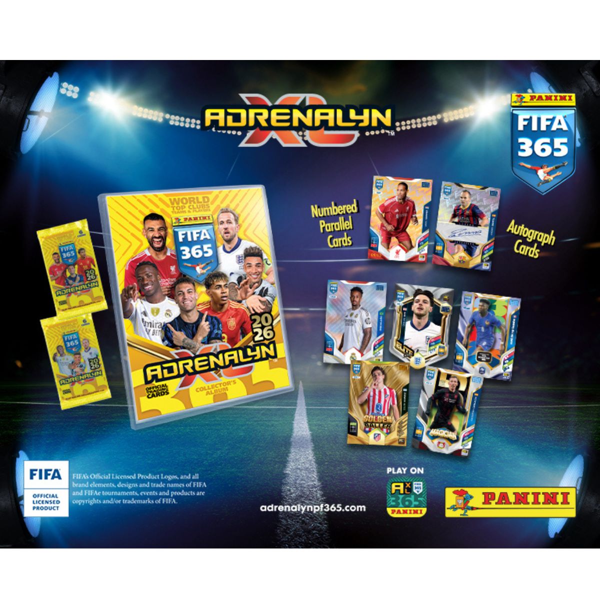 Gói Thẻ Hình FIFA 365 2026 Adrenalyn - Hạng Sang PANINI 8051708025491
