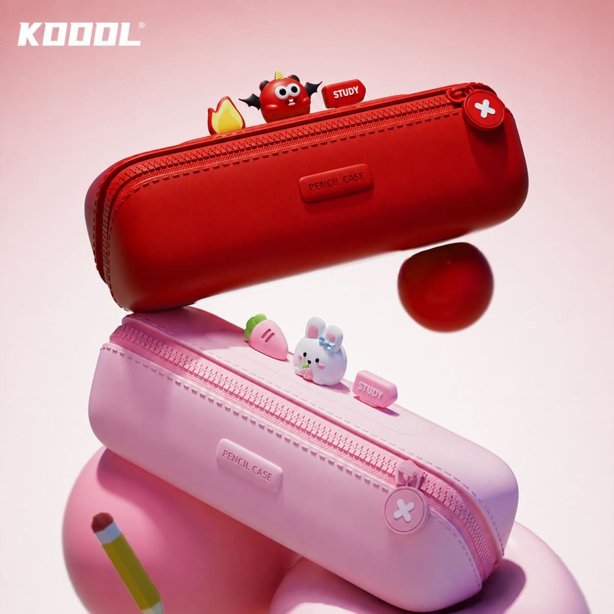 Hộp Viết Cartoon Thỏ Hồng Đáng Yêu KOOOL K105/PINK