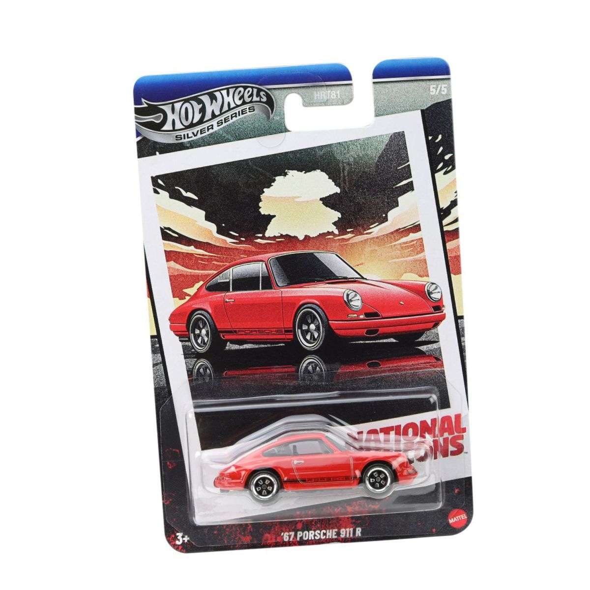 Đồ Chơi Mô Hình Siêu Xe Vintage 67 Porsche 911 R HOT WHEELS HRT81