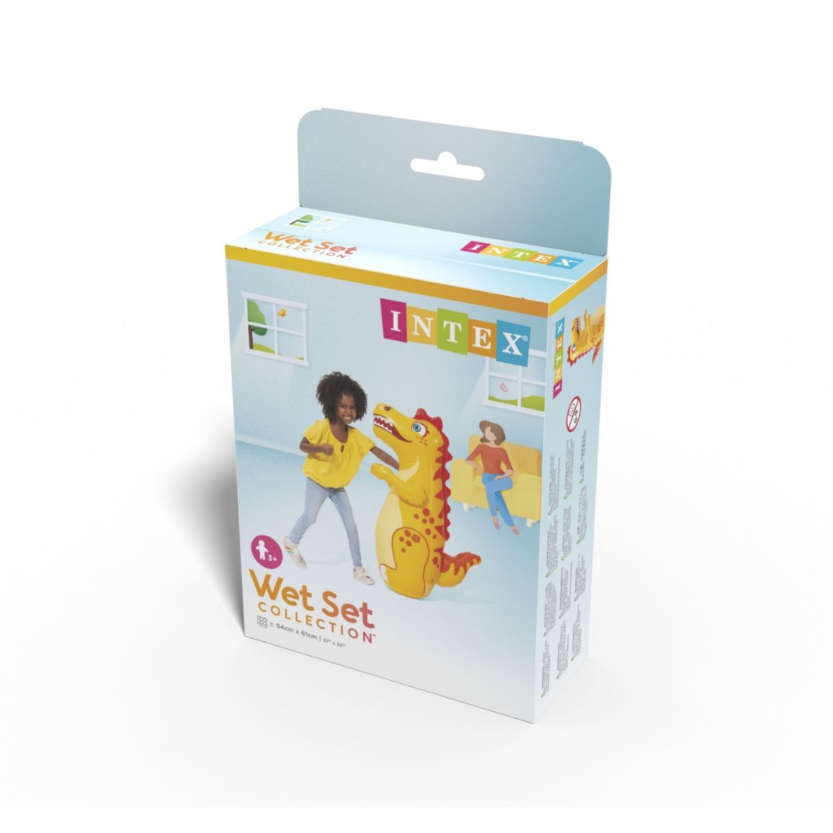 Đồ Chơi Lật Đật Bơm Hơi Hình Khủng Long INTEX 44669