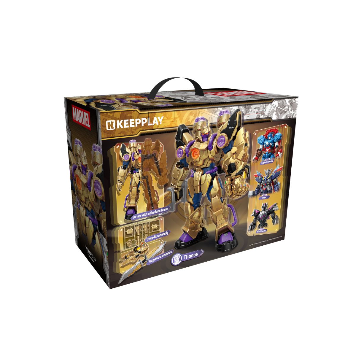 Đồ Chơi Mô Hình Lắp Ráp Marvel Mecha Thanos KEEPPLAY 73054