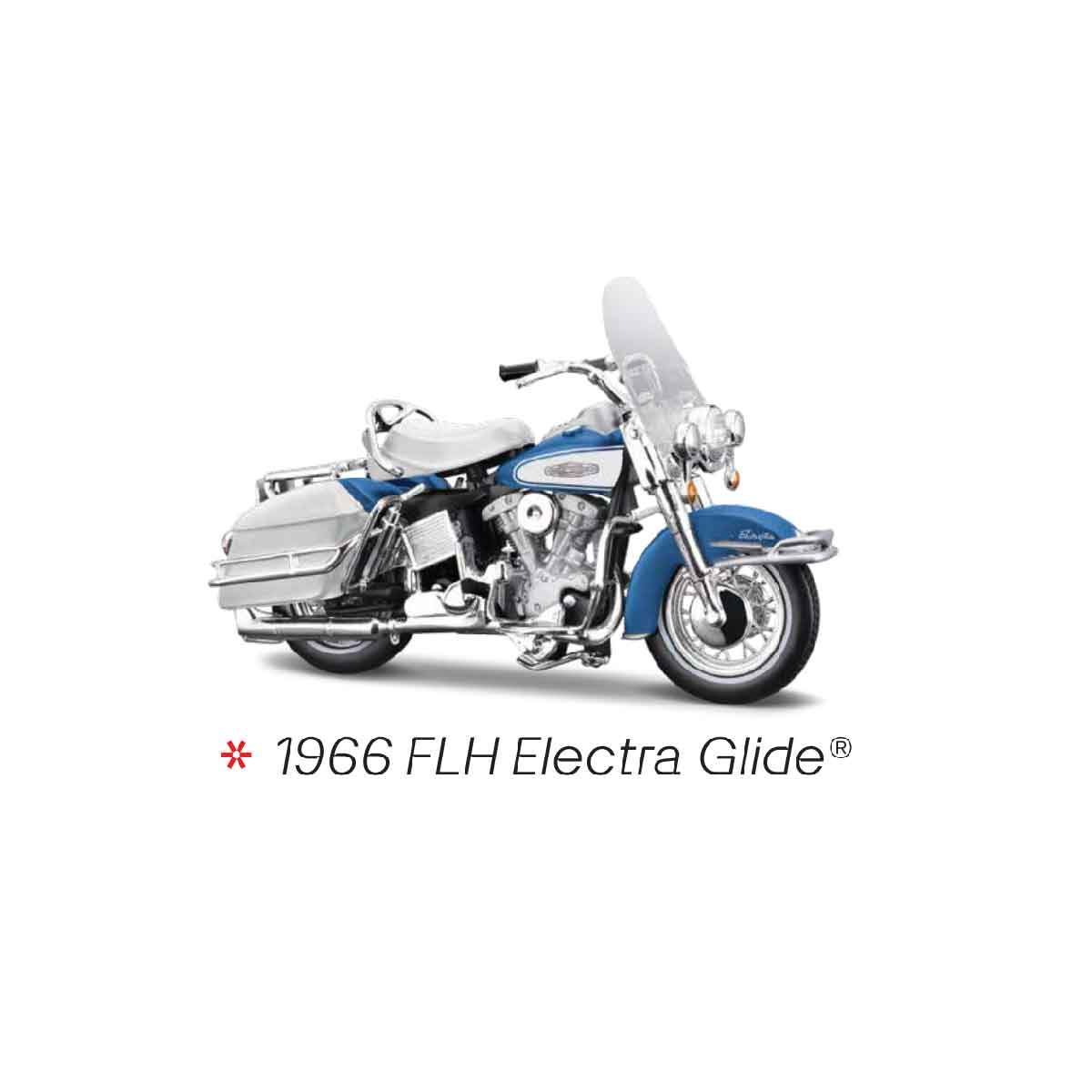 Đồ Chơi Mô Hình Mô Tô 1:18 H-D 1966 FLH Electra Glide MAISTO MT39360