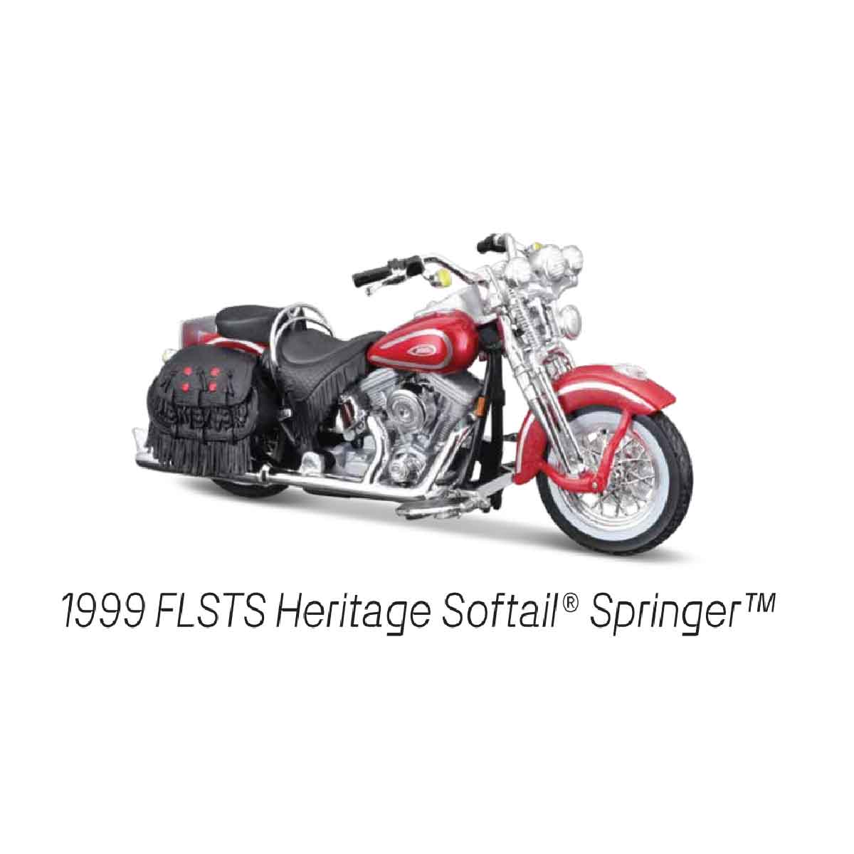 Đồ Chơi Mô Hình Mô Tô 1:18 H-D 1999 FLSTS Heritage Softail Springer MAISTO MT39360
