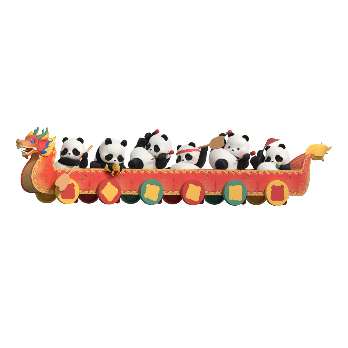 Mô Hình Panda Roll Dragon Boat Racing 52TOYS 6958985025881