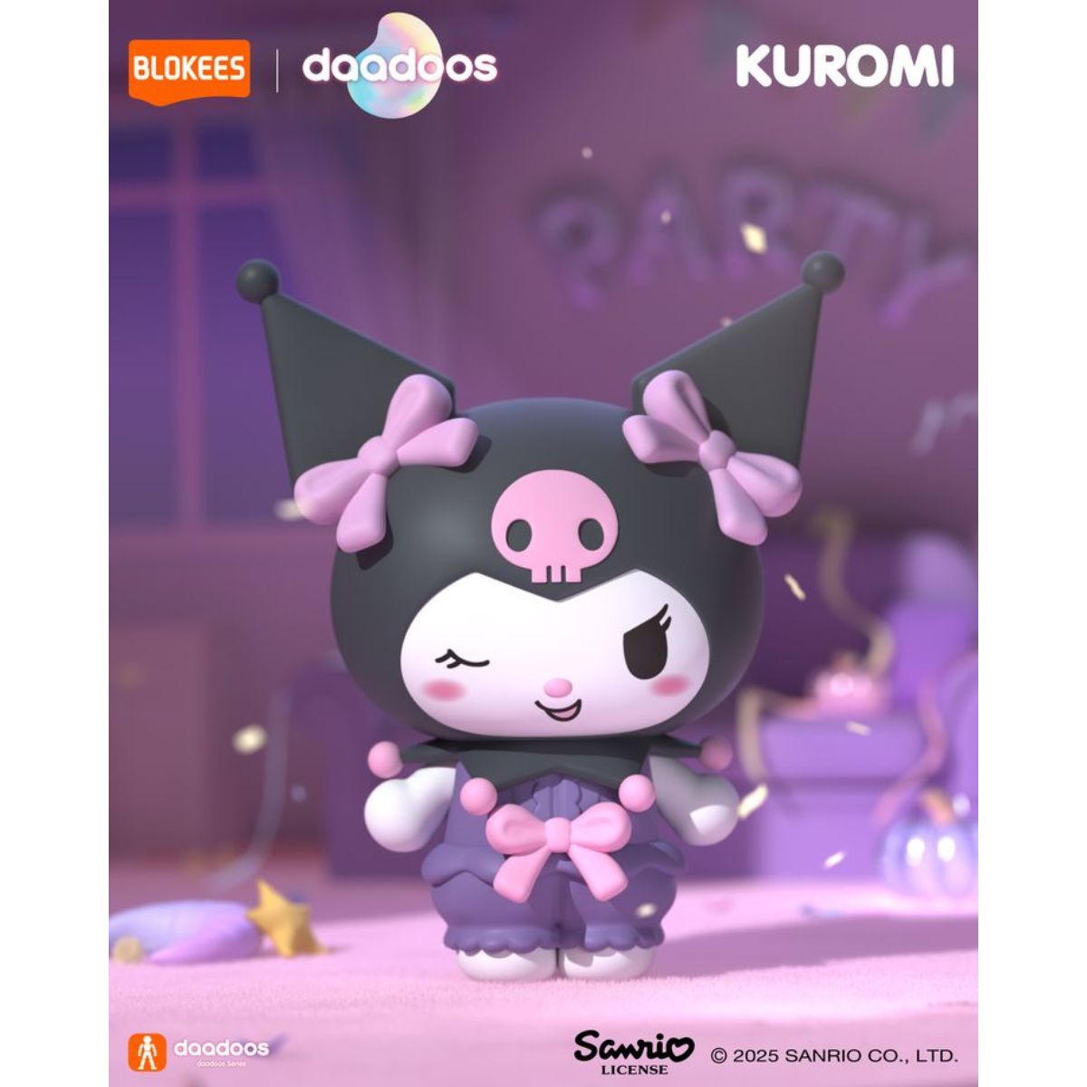 Đồ Chơi Mô Hình Sanrio Dadoos Bộ Sưu Tập Fun Magical Kuromi II BLOKEES 73521