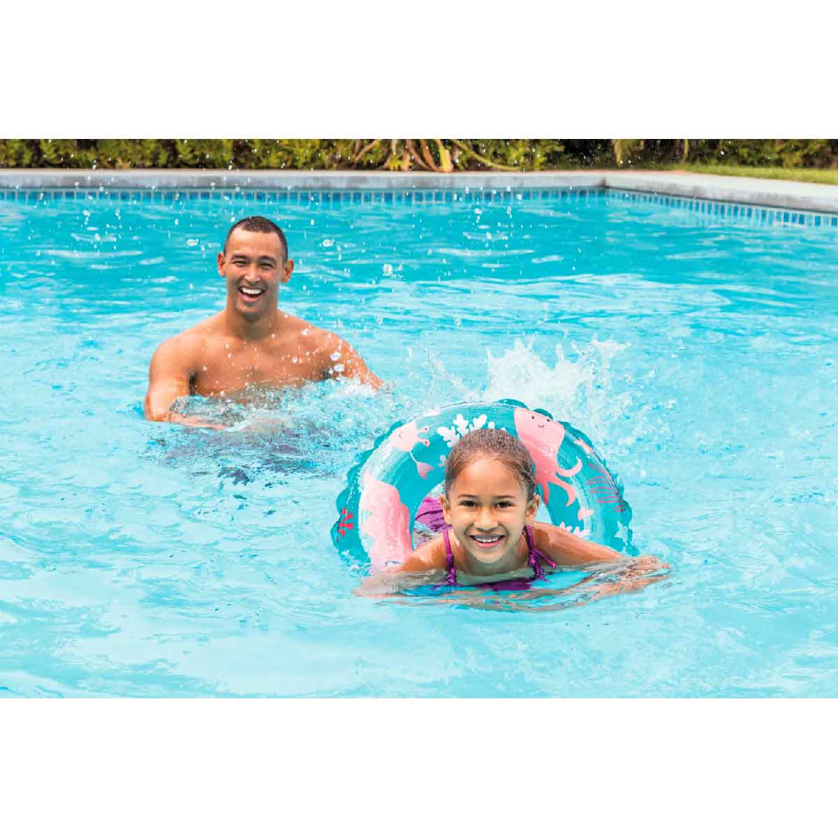 Phao Bơi Tròn Màu Xanh Đường Kính 61cm INTEX 59242