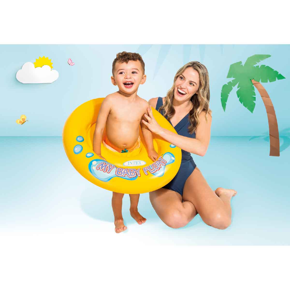 Phao Nổi Em Bé 2 Lớp Đường Kính 67cm INTEX 59574