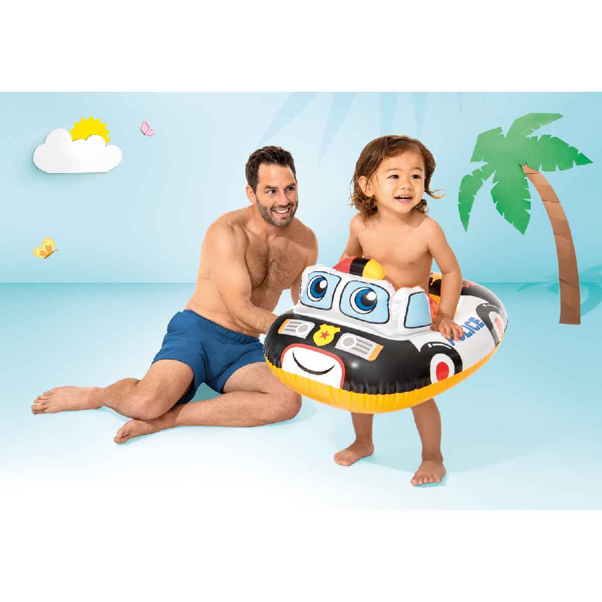 Phao Nổi Em Bé Xe Cảnh Sát INTEX 59586