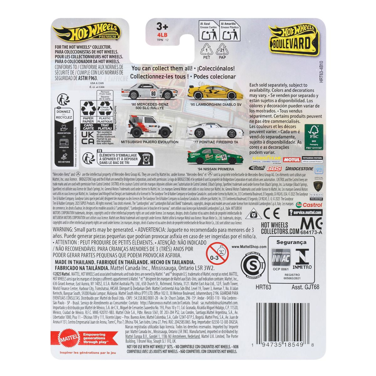 Đồ Chơi Siêu Xe Boulevard - Mercedes 500 SLC HOT WHEELS GJT68