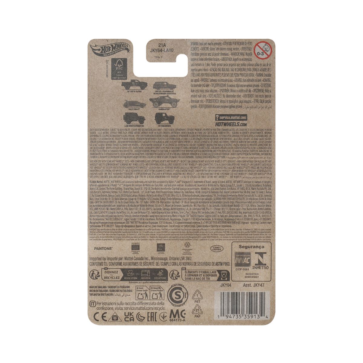 Đồ Chơi Siêu Xe Pantone - Sandblaster HOT WHEELS JKY47