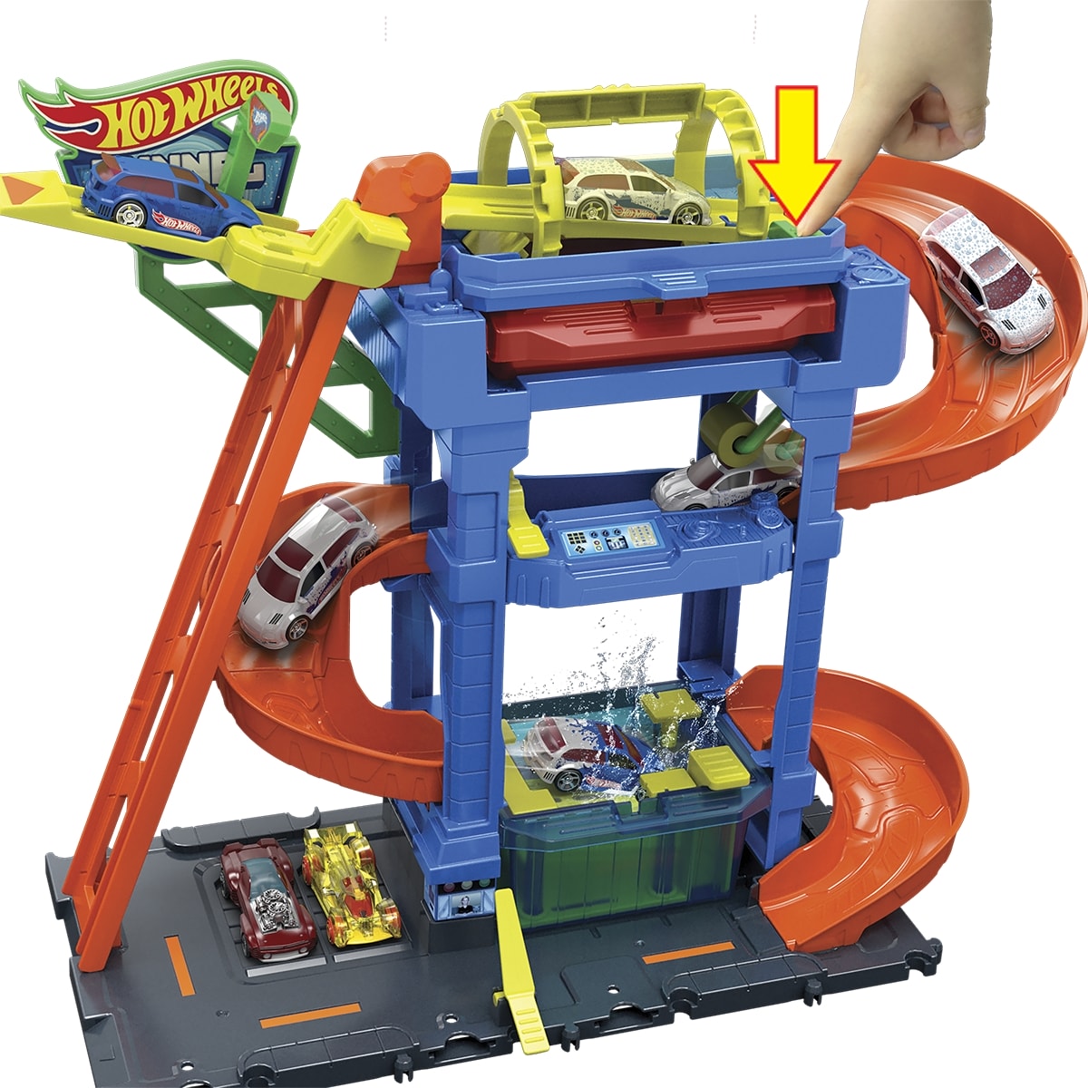 Đồ Chơi Trạm Rửa Xe Đổi Màu Thần Tốc HOT WHEELS HTN80
