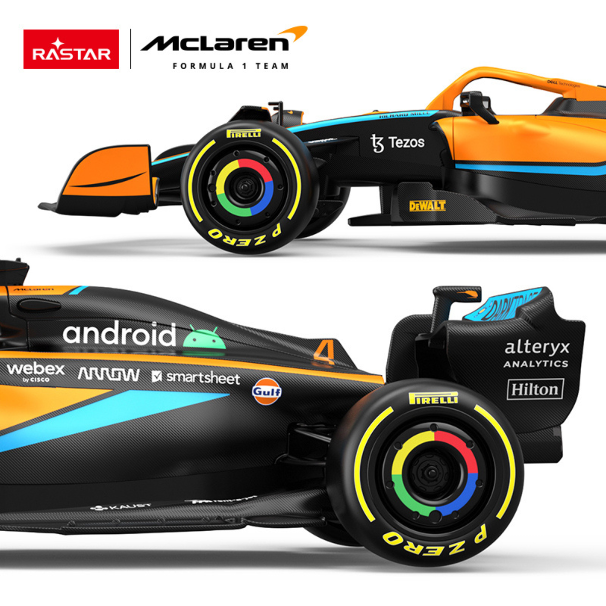 Xe Điều Khiển 1:18 McLaren F1 Mcl36 Cam RASTAR R93300