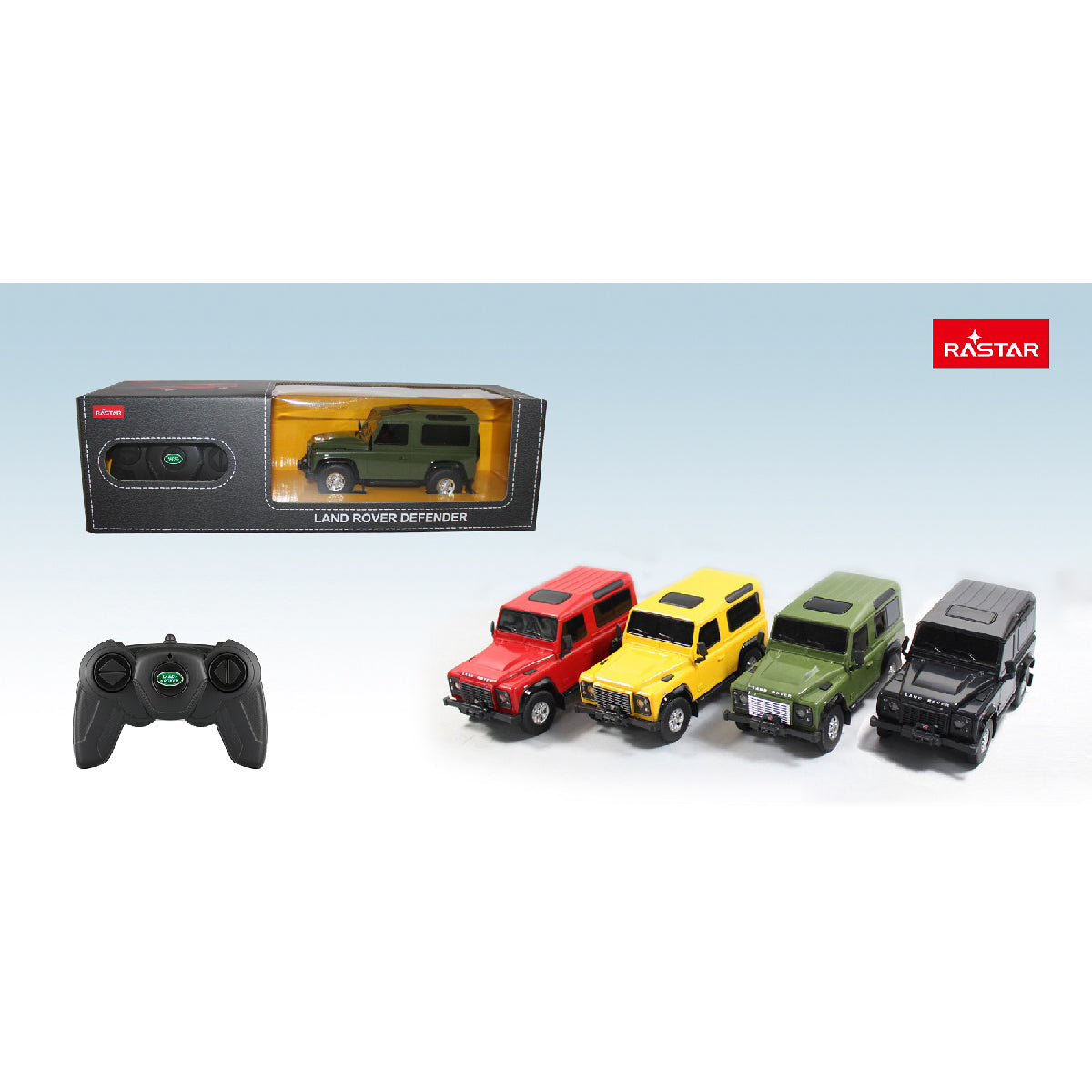 Xe Điều Khiển 1:24 Land Rover Defender Đen RASTAR R78500-BLA