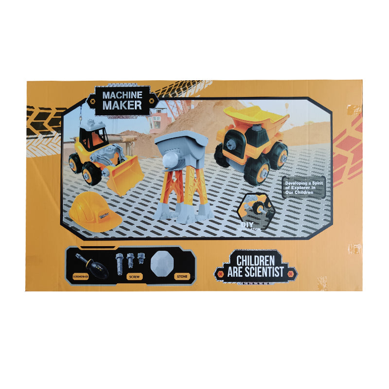 Bộ đồ chơi lắp ráp Vecto DIY-Xe ủi, xe ben,nón và phụ kiện VECTO VT1039