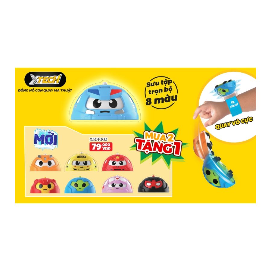 Đồng hồ con quay ma thuật Đen Đỏ XTECH X301003