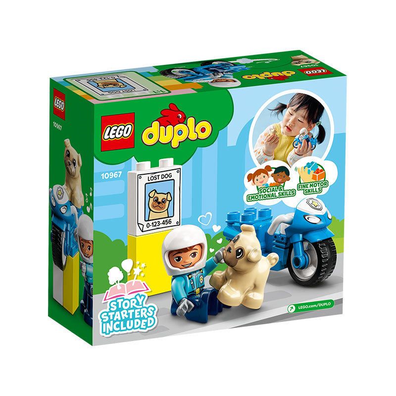 LEGO DUPLO 10967 Police Motorcycle Assembly Toy
