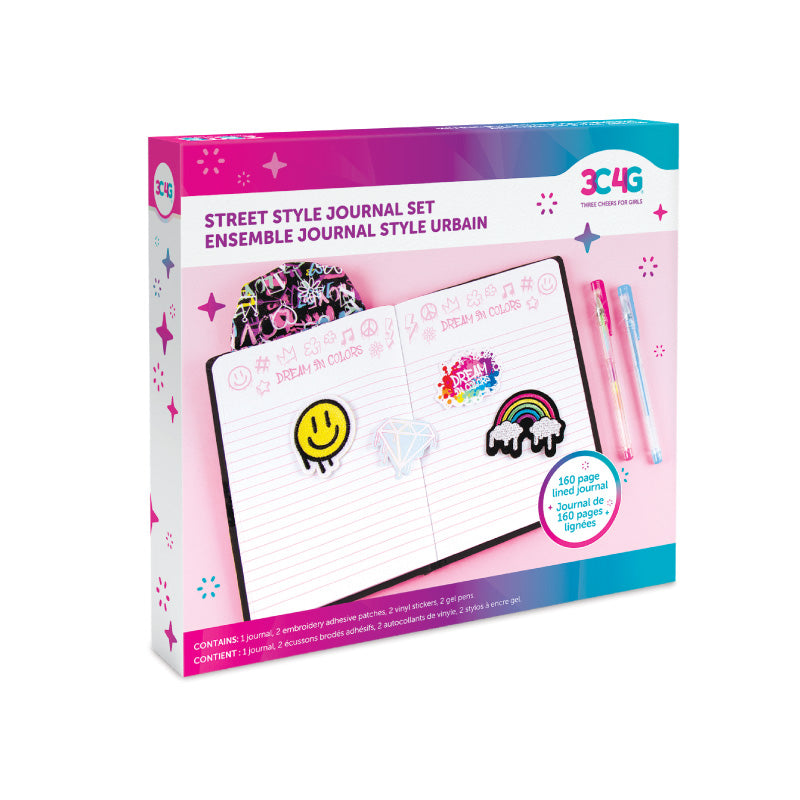 Combo sổ tay có khóa và bút gel họa tiết Graffiti