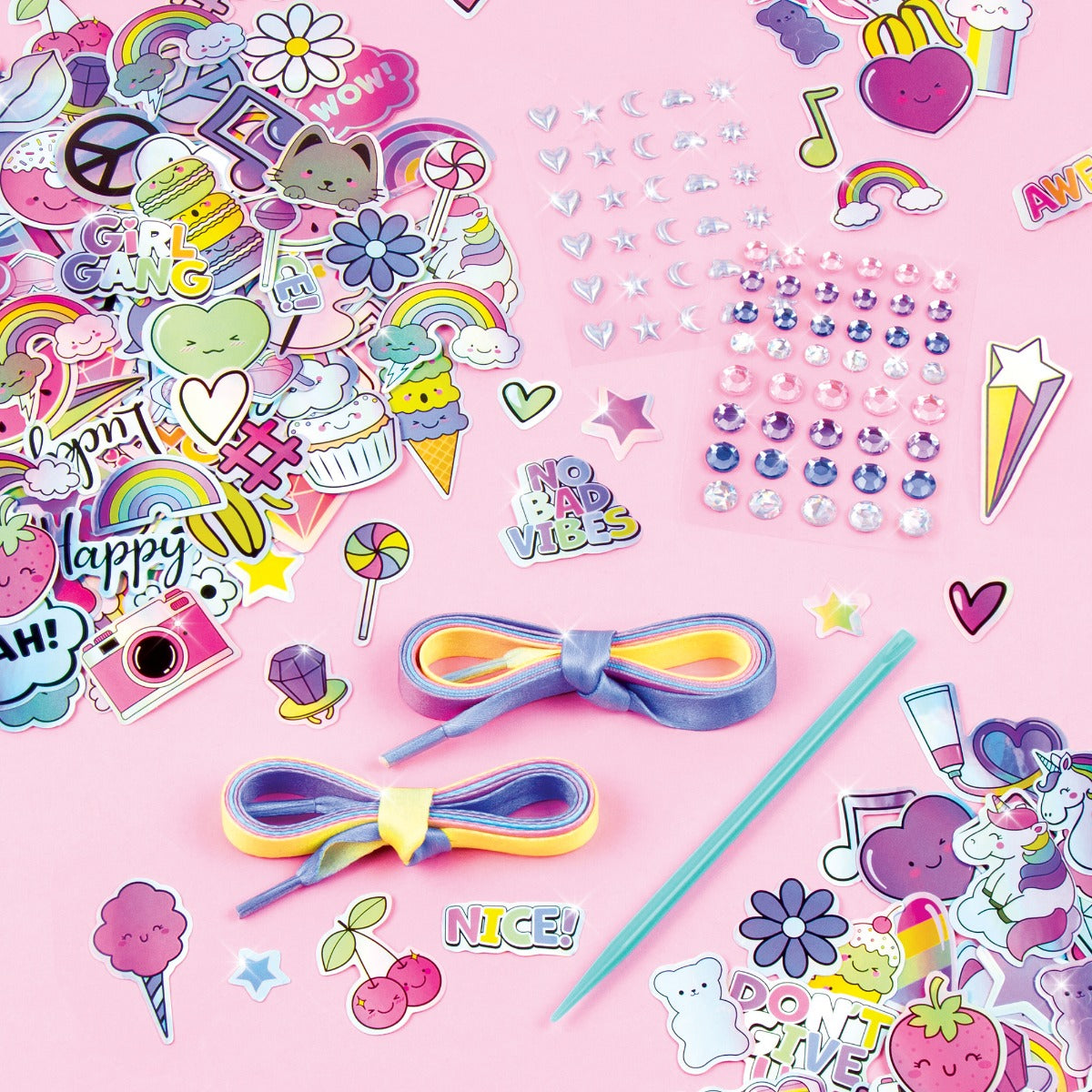 Rainbow 3C4G shoe decoration accessory set 3C4G1324