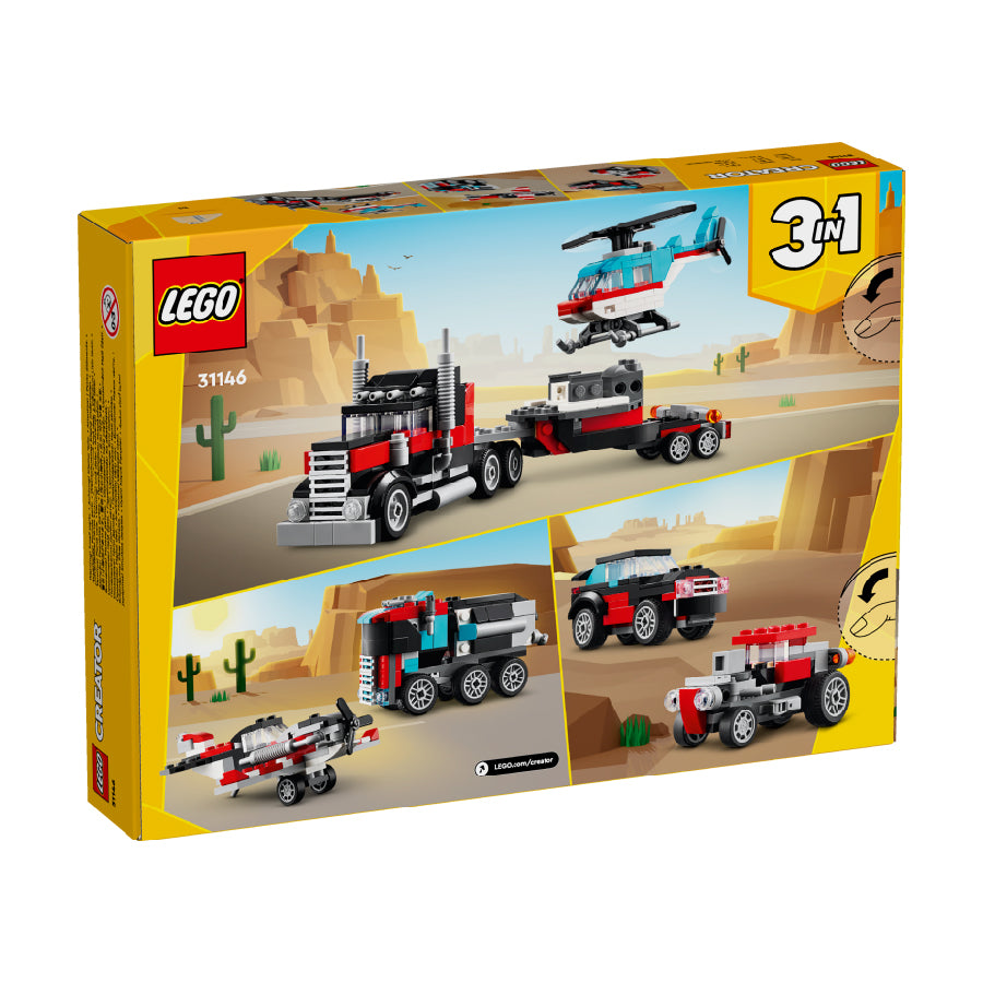 Đồ chơi lắp ráp Xe tải vận chuyển trực thăng LEGO CREATOR 31146
