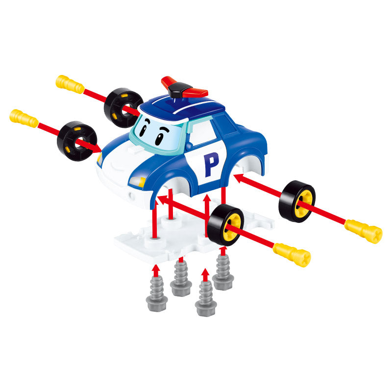Đồ chơi lắp ráp xe cảnh sát Poli ROBOCAR POLI 3750AHX800