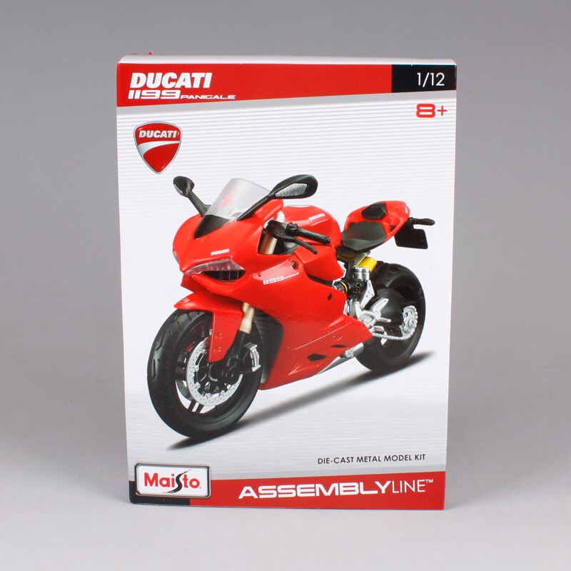 Đồ chơi xe mô tô lắp ráp Ducati 1199 Panigale tỉ lệ 1:12 MAISTO MT39051AL