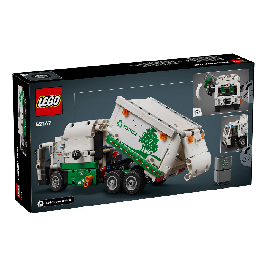 LEGO TECHNIC 42167 Mack® LR Electric Garbage Truck assembly toy