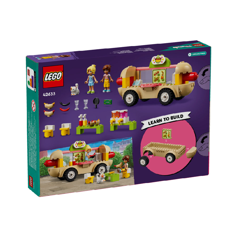 LEGO FRIENDS 42633 mobile hot dog bakery assembly toy