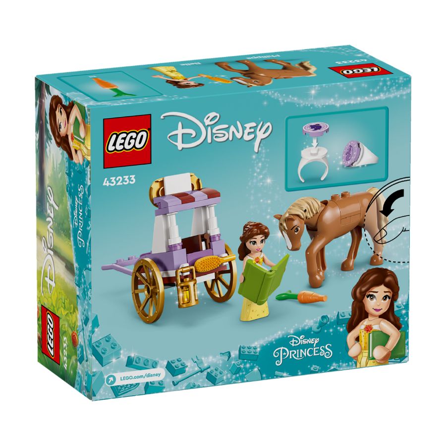 LEGO DISNEY PRINCESS Belle's Adventure Carriage assembly toy 43233
