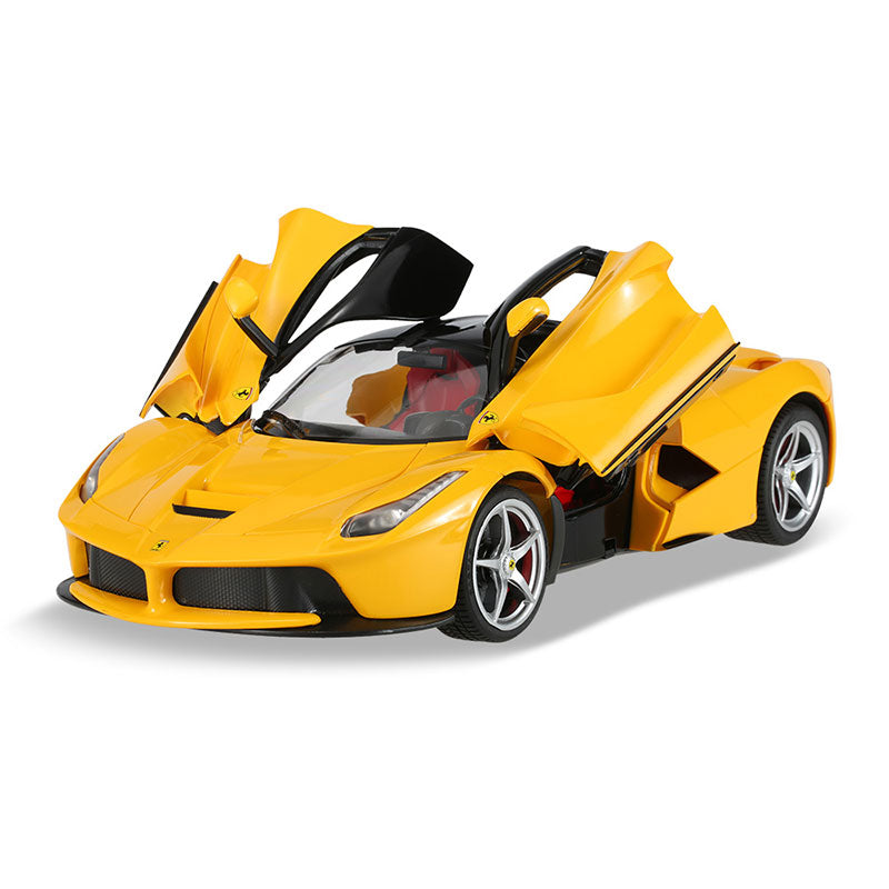 1:14 R/C car Rastar Ferrari LaFerrari can open doors in Yellow RASTAR R50100