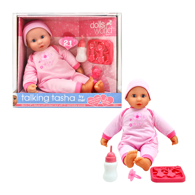 Baby Tasha learns to speak DOLLSWORLD DW60290