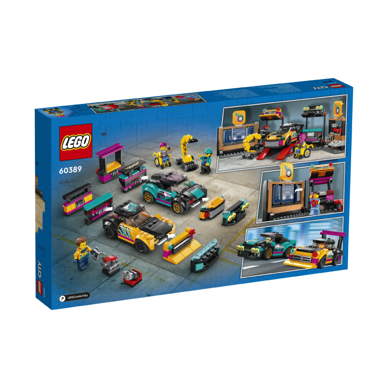 Đồ Chơi Lắp Ráp Trạm Ga-Ra Nâng Cấp Xe Đua LEGO CITY 60389