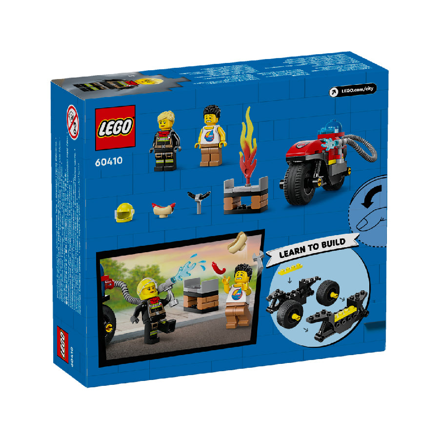 Đồ chơi lắp ráp Xe mô tô cứu hỏa LEGO CITY 60410