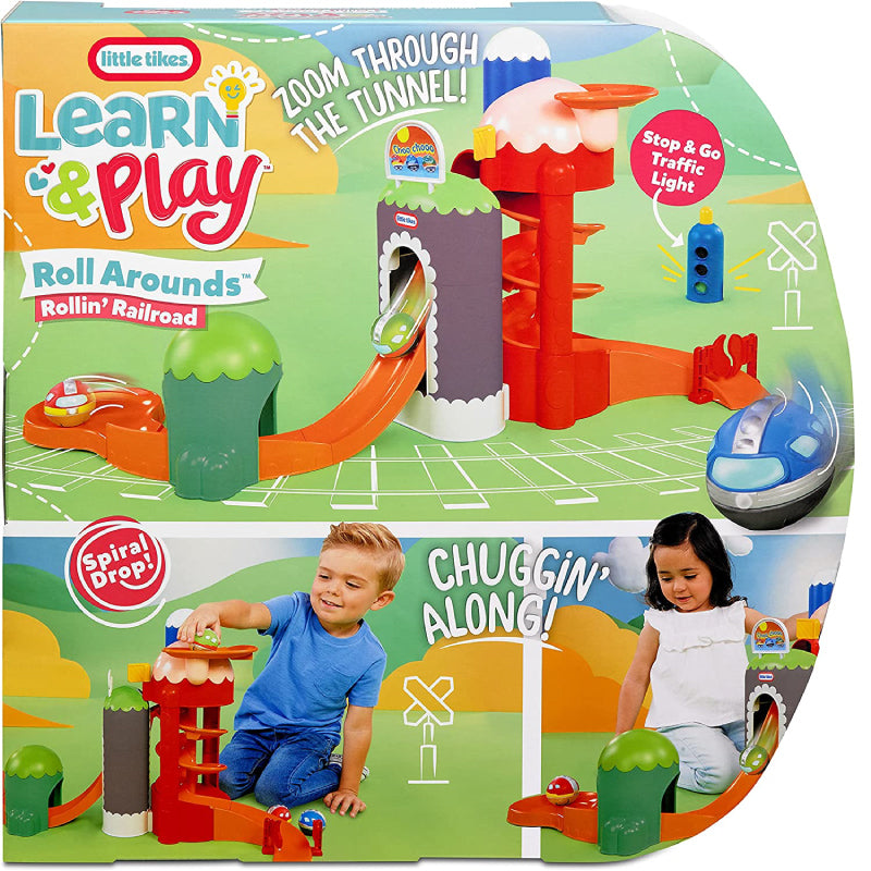 Đồ chơi lắp ráp đường ray vui nhộn kèm 3 xe cho bé LITTLE TIKES 658402