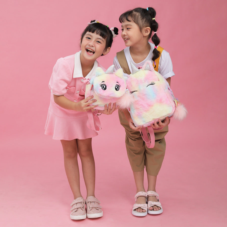 Rainbow Backpack - Fluffy Galaxy CLEVERHIPPO BH2203