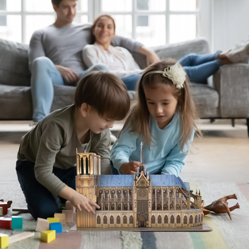 Đồ chơi trẻ em xếp hình 3D: Nhà Thờ Đức Bà Paris PUZZLES C242H