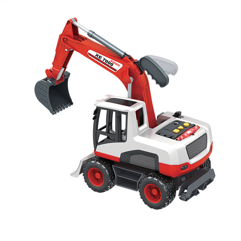 Combo xe cẩu tặng kèm xe cấp cứu có đèn và âm thanh VECTO CB-VT60P-VT670A