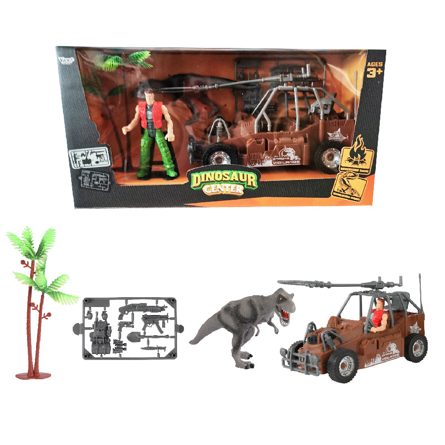 Bộ đồ chơi trung tâm nghiên cứu khủng long - xe bọc thép DINOS PARTY DN7743B