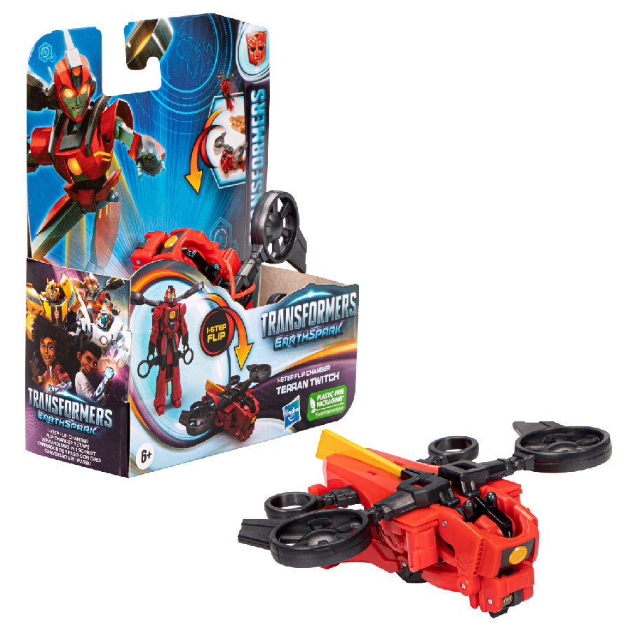 Earthspark Twitch model transforms with 1 step speed TRANSFORMERS F6229