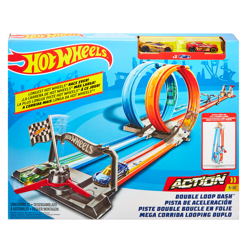Hot Wheels HOT WHEELS GFH85 super fast double helix folding track