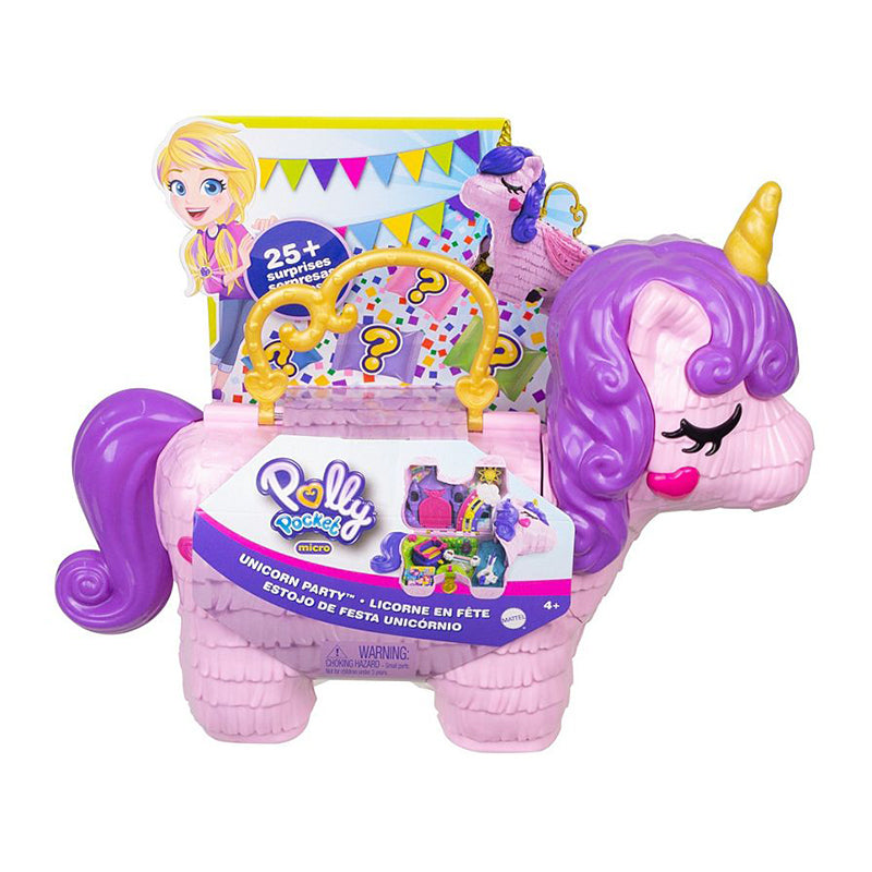 Đồ Chơi Bữa Tiệc Bất Ngờ Cùng Rainbow Unicorn POLLY POCKET GKL24
