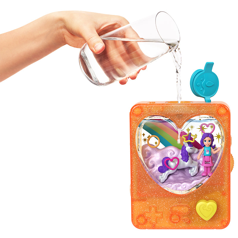PP Trò chơi bắn vòng nước Cam - Unicorn POLLY POCKET GWF48