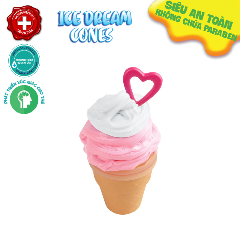 Slimy sweet ice cream cone_heart SLIMY 33919