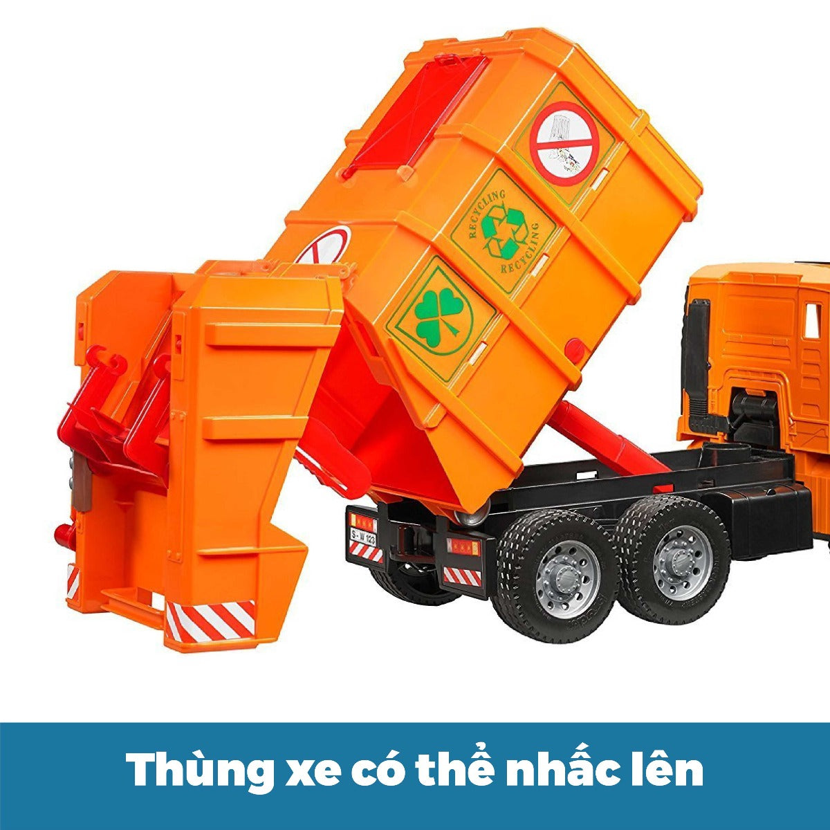 Mô Hình Xe rác MAN TGA cam BRUDER BRU02760