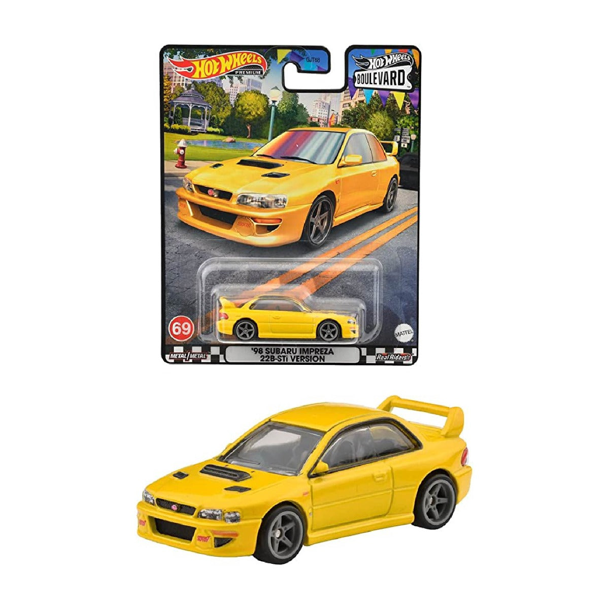 Siêu xe BOULEVARD 98 SUBARU IMPREZA 22B STI HOT WHEELS GJT68