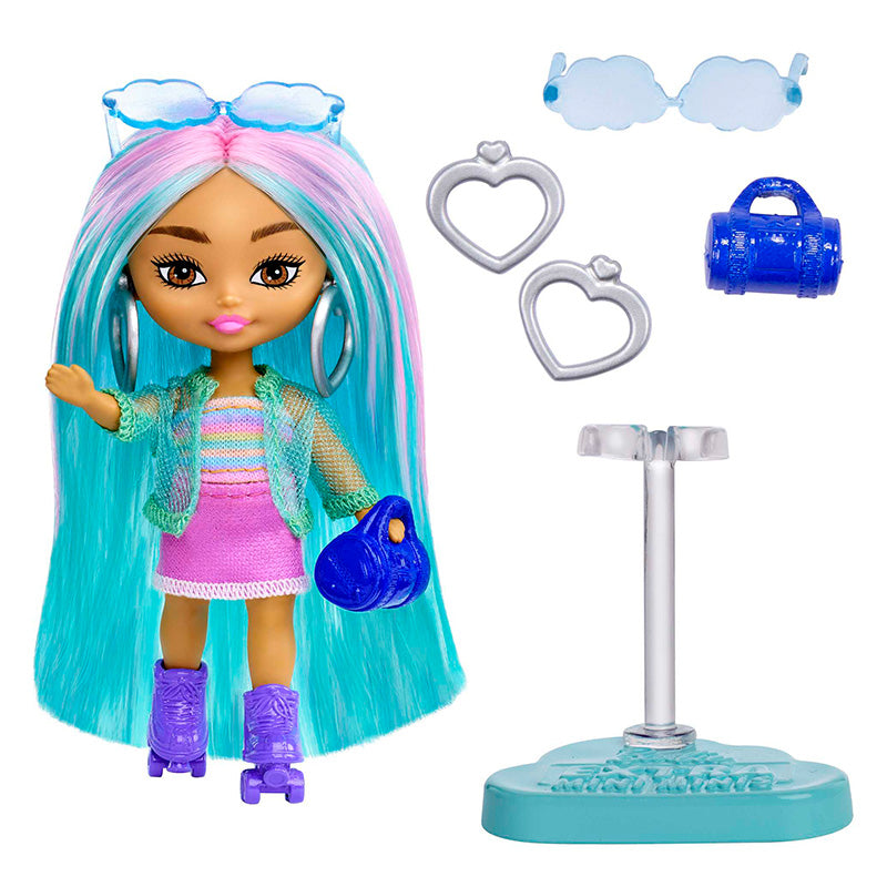 Barbie Mini Mini Extra Doll - BLUE/PINK HAIR BARBIE HLN44