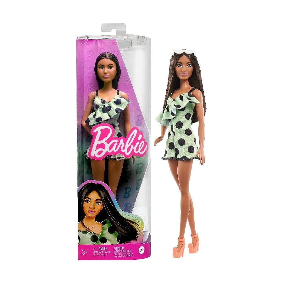 Búp bê thời trang - Polka Dots, Lime Green BARBIE FBR37
