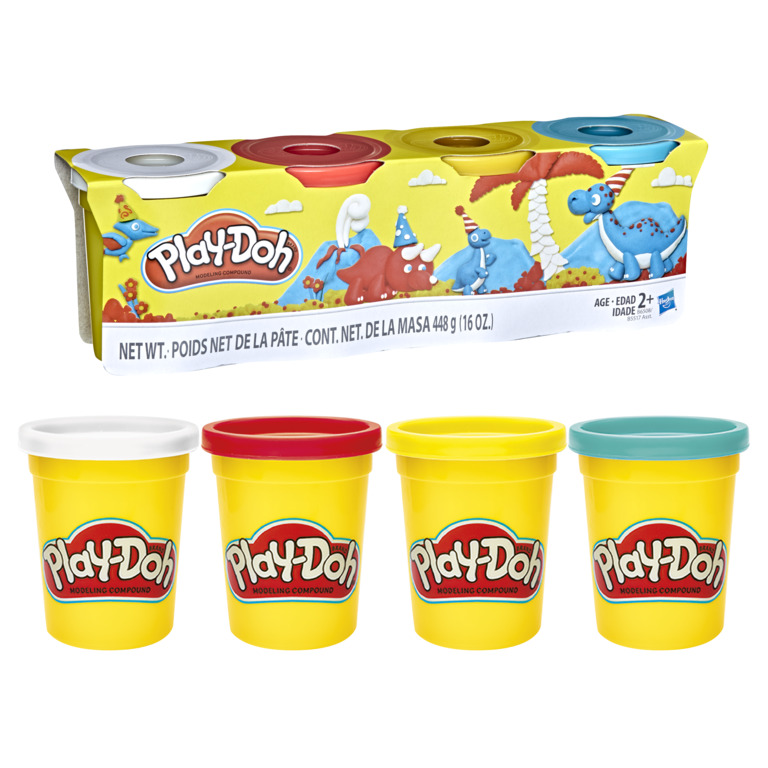 Combo bột nặn 4 màu và bột nặn 4 màu mini PLAYDOH CBB5517-23241-33